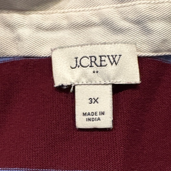 J. Crew Rugby Shirt 3/4 Sleeves - Picture 2 of 10